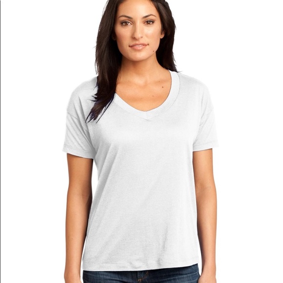 Tie Dye Modal Blend V-Neck Tee - Picture 3 of 3